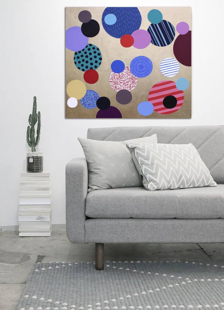 Original Abstract Painting by Lucie Jirku