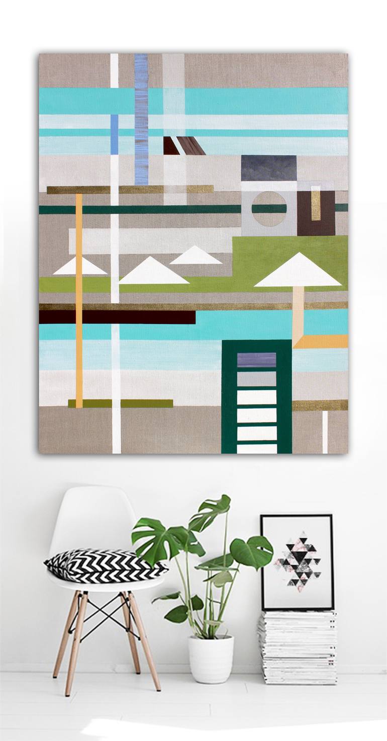 Original Minimalism Abstract Painting by Lucie Jirku