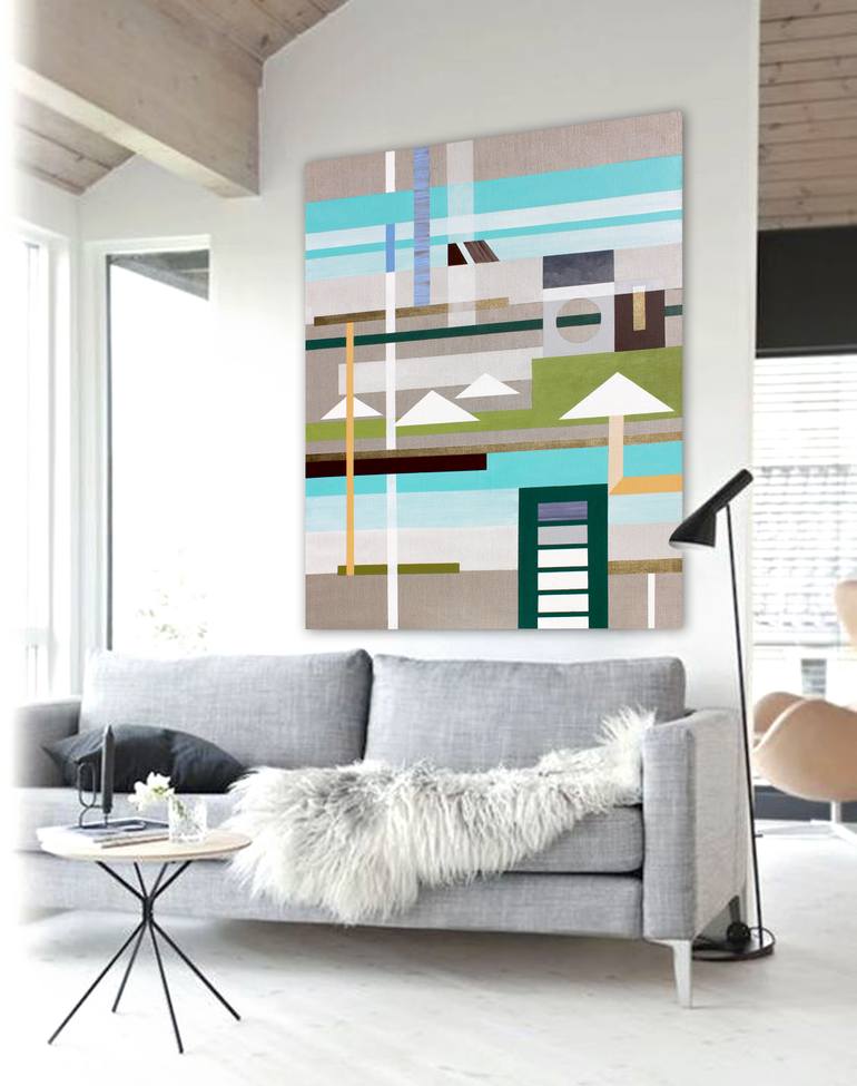 Original Minimalism Abstract Painting by Lucie Jirku