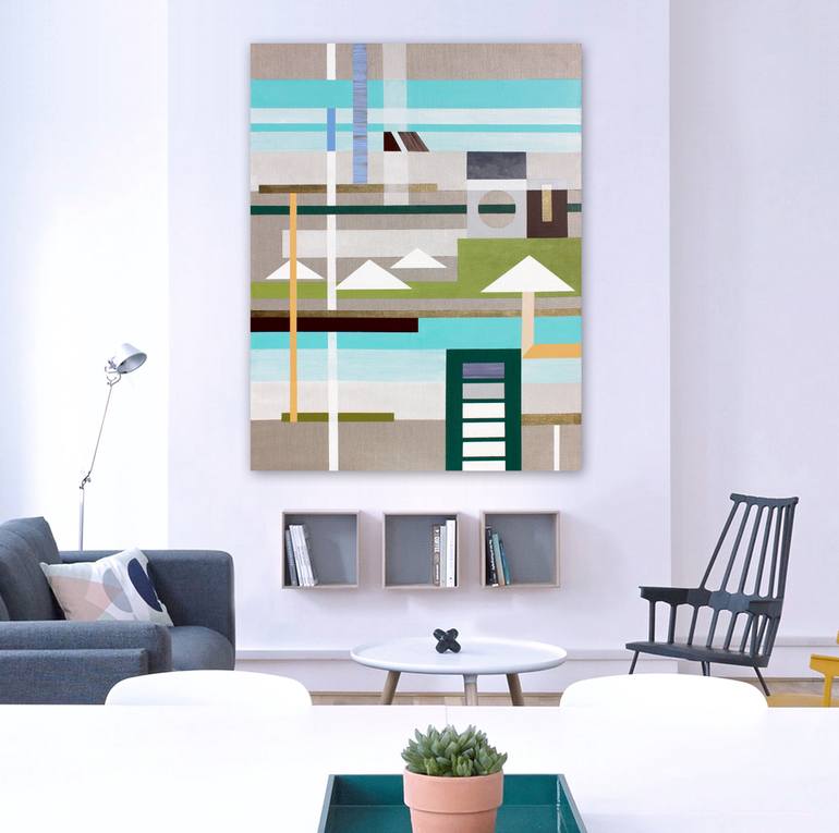 Original Minimalism Abstract Painting by Lucie Jirku