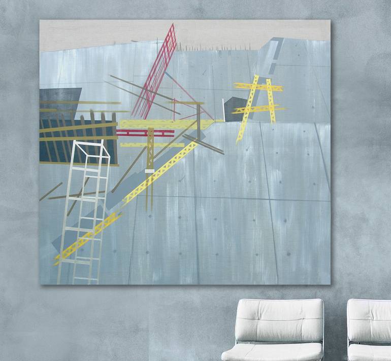 Original Conceptual Architecture Painting by Lucie Jirku