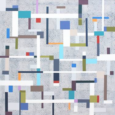 Original Abstract Patterns Paintings by Lucie Jirku