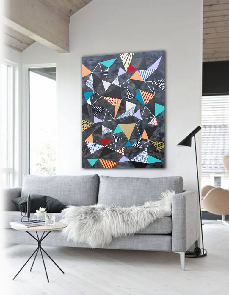 Original Abstract Painting by Lucie Jirku