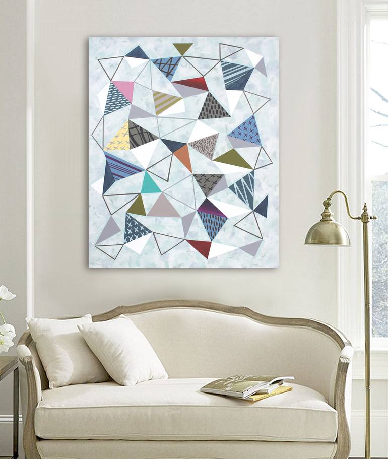 Triangles 7 Painting by Lucie Jirku | Saatchi Art