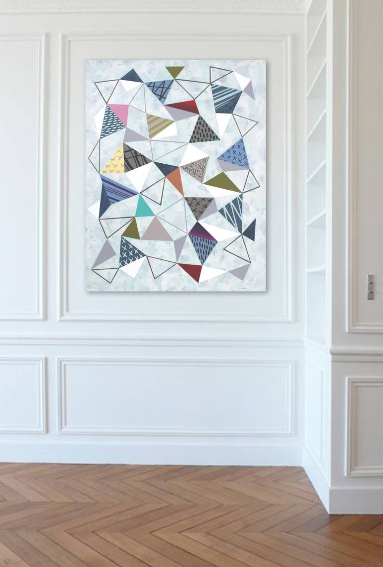 Triangles 7 Painting by Lucie Jirku | Saatchi Art