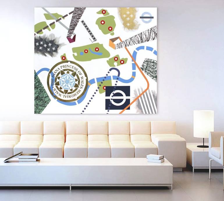 Original Abstract Places Painting by Lucie Jirku