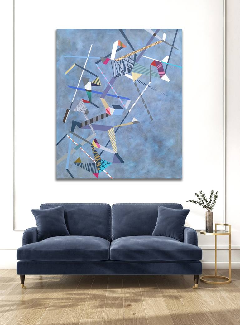 Original Abstract Expressionism Abstract Painting by Lucie Jirku