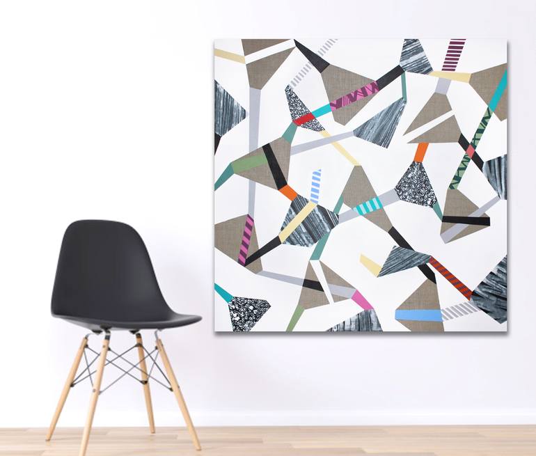 Original Abstract Expressionism Abstract Painting by Lucie Jirku