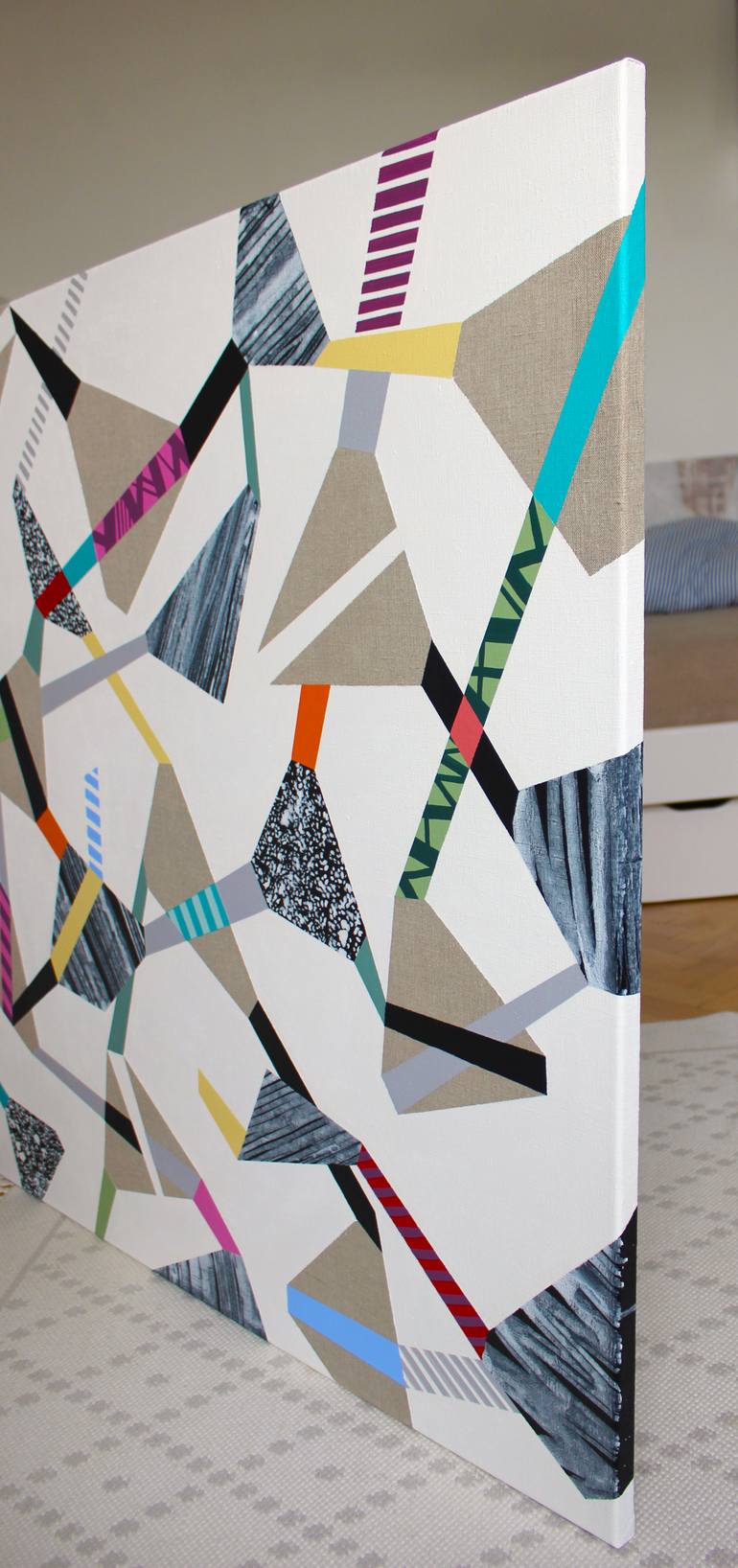 Original Abstract Expressionism Abstract Painting by Lucie Jirku