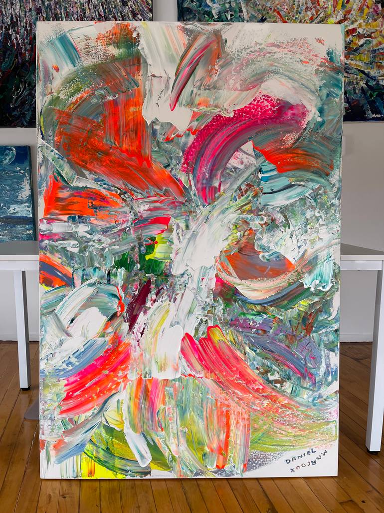 Original Abstract Expressionism Abstract Painting by Daniel Marcoux