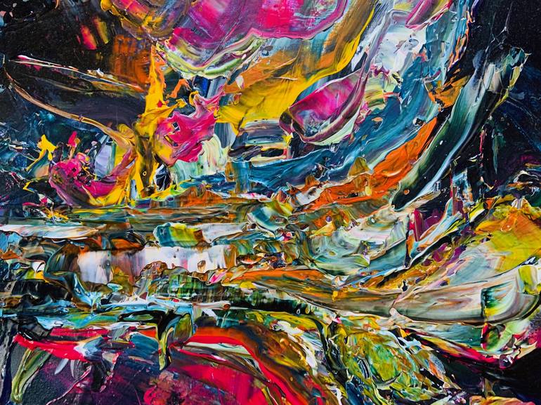 Original Abstract Expressionism Abstract Painting by Daniel Marcoux