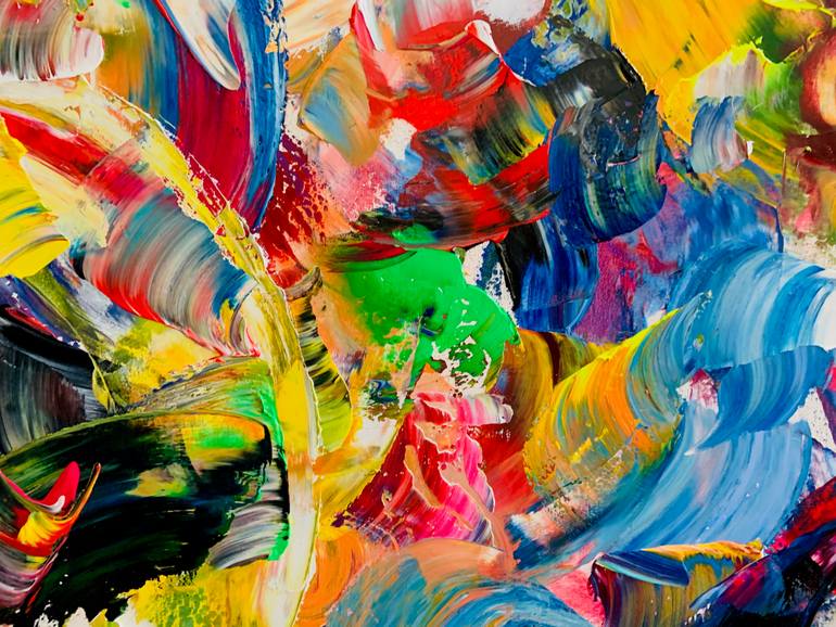 Original Abstract Expressionism Abstract Painting by Daniel Marcoux