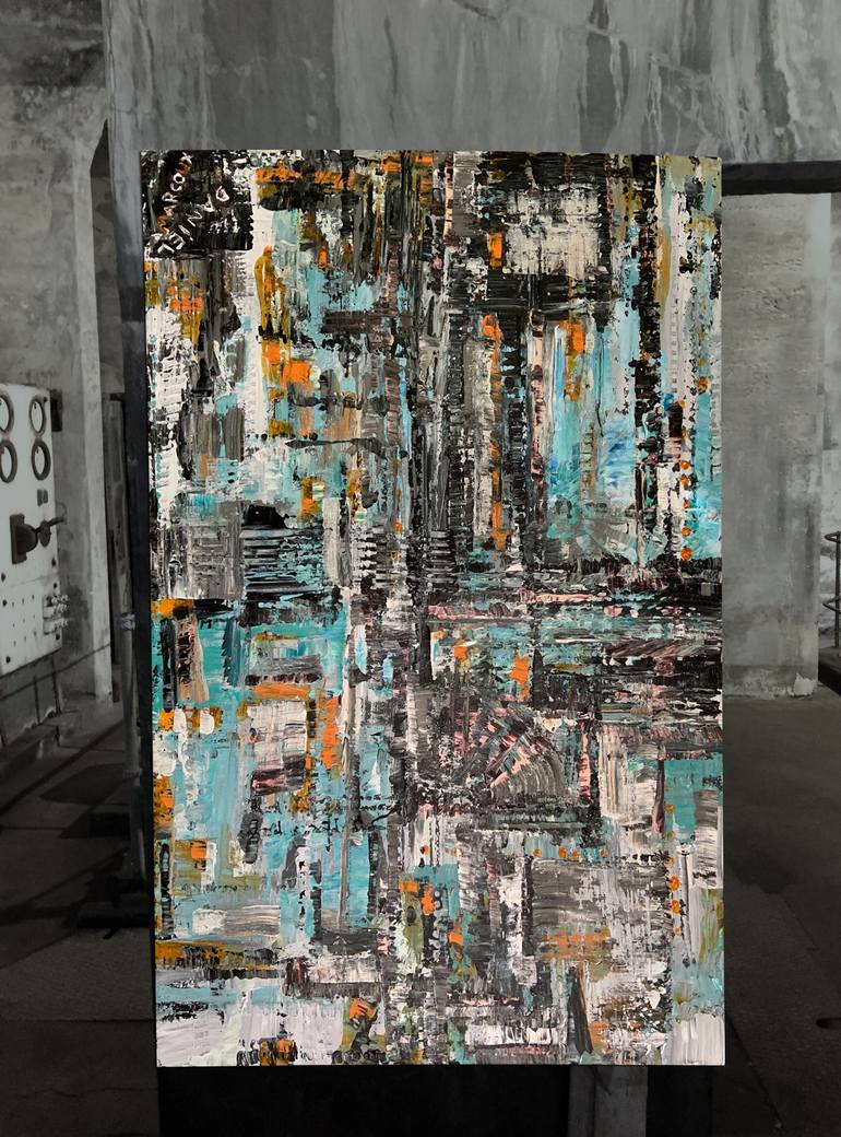 Original Abstract Painting by Daniel Marcoux