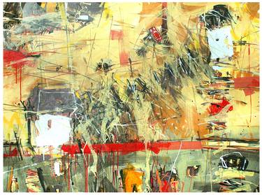 Original Abstract Expressionism Architecture Paintings by majka artur