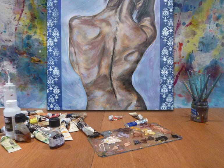 Original Expressionism Body Painting by Stephen Hogarth