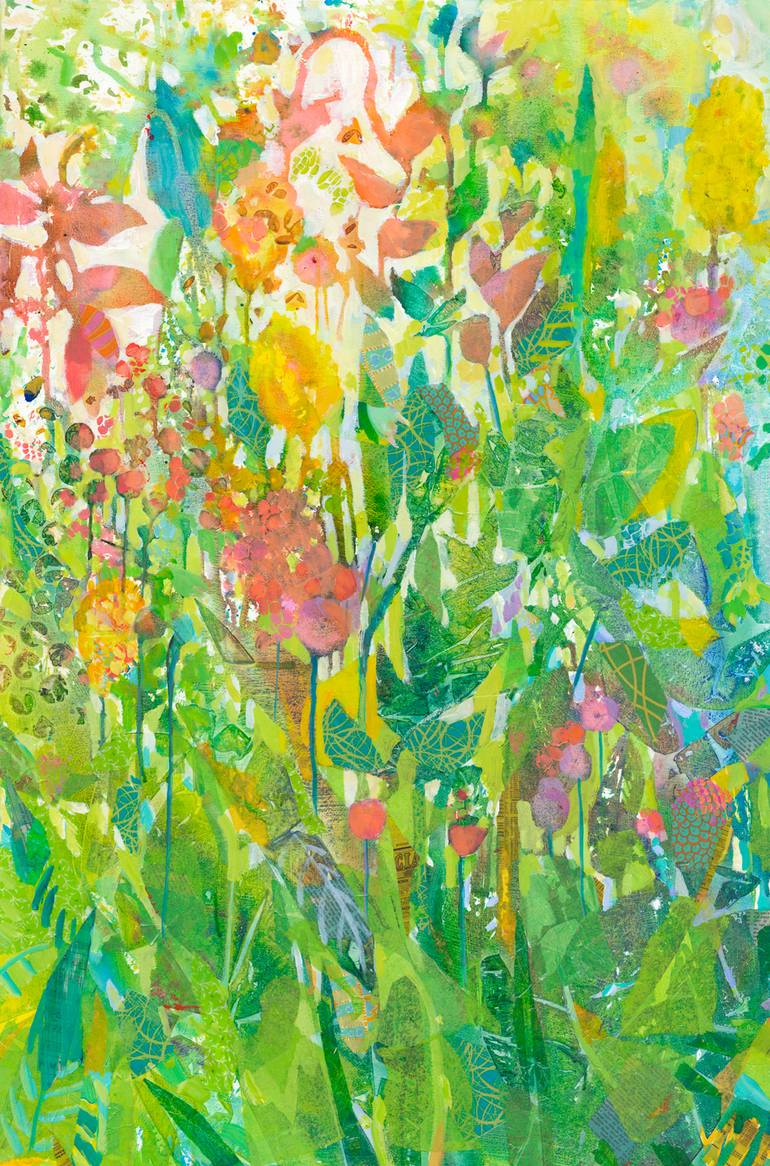 Original Abstract Floral Painting by Tara Funk Grim