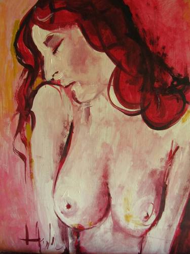 Print of Nude Paintings by Vilmos Huber