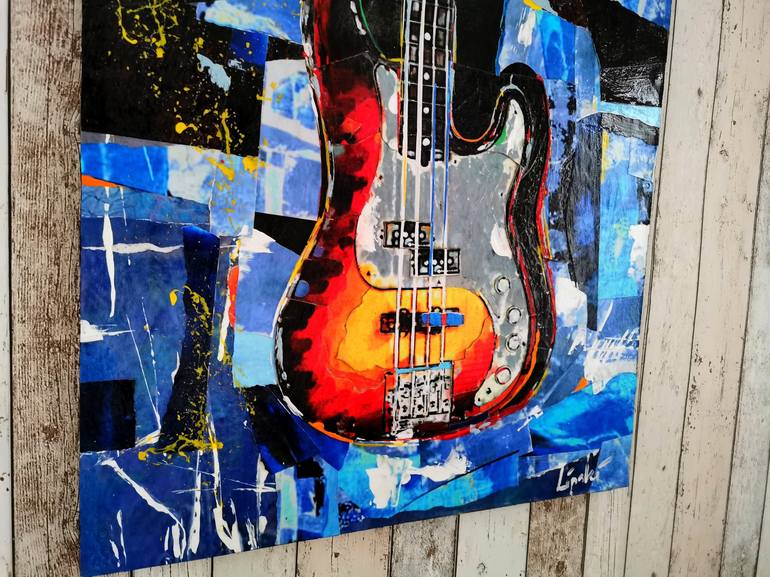 Original Abstract Expressionism Music Painting by Robert Andler-Lipski