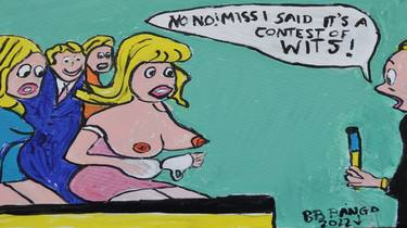 Original Pop Art Cartoon Painting by Bb Bango