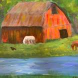 White Horse on the Neighbor’s Farm by Allen Sawitke