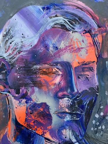 Original Expressionism Portrait Paintings by stefan venbroek