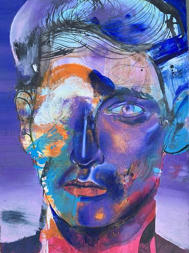 Original Expressionism Portrait Paintings by stefan venbroek