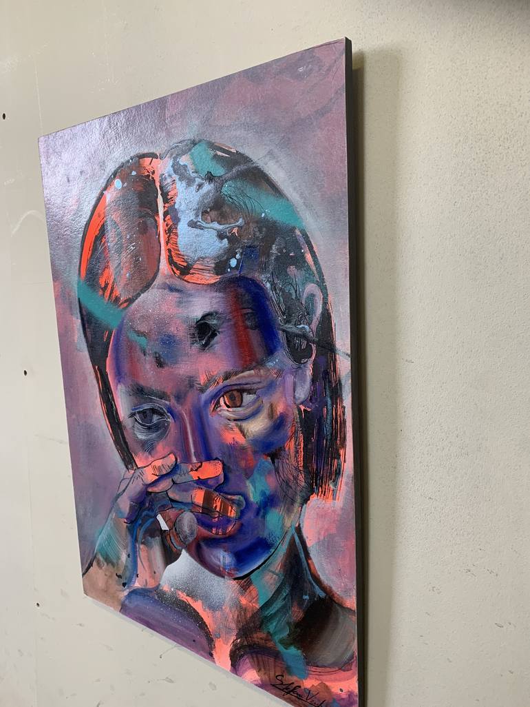 Original Expressionism Portrait Painting by stefan venbroek