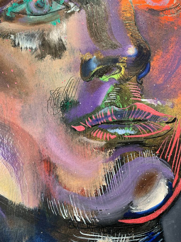 Original Expressionism People Painting by Stefan Venbroek