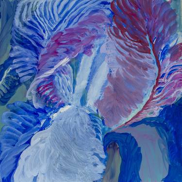 Original Abstract Expressionism Botanic Paintings by Katarzyna Swinarska