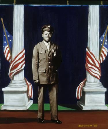 Korean War Soldier (Black Studio Portrait) thumb