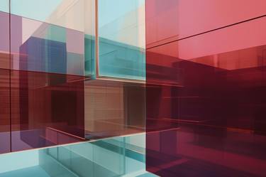 Original Abstract Architecture Paintings by Nick Norris