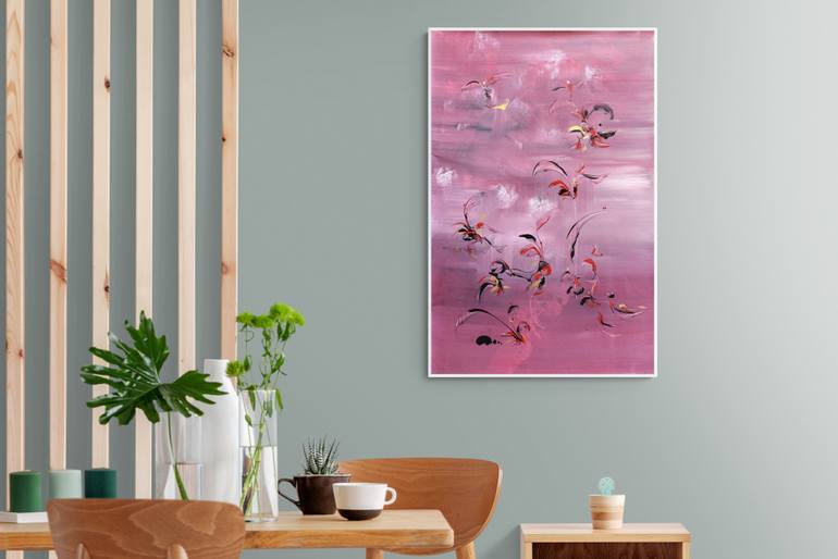 Original Abstract Expressionism Abstract Painting by Delphine Bernard