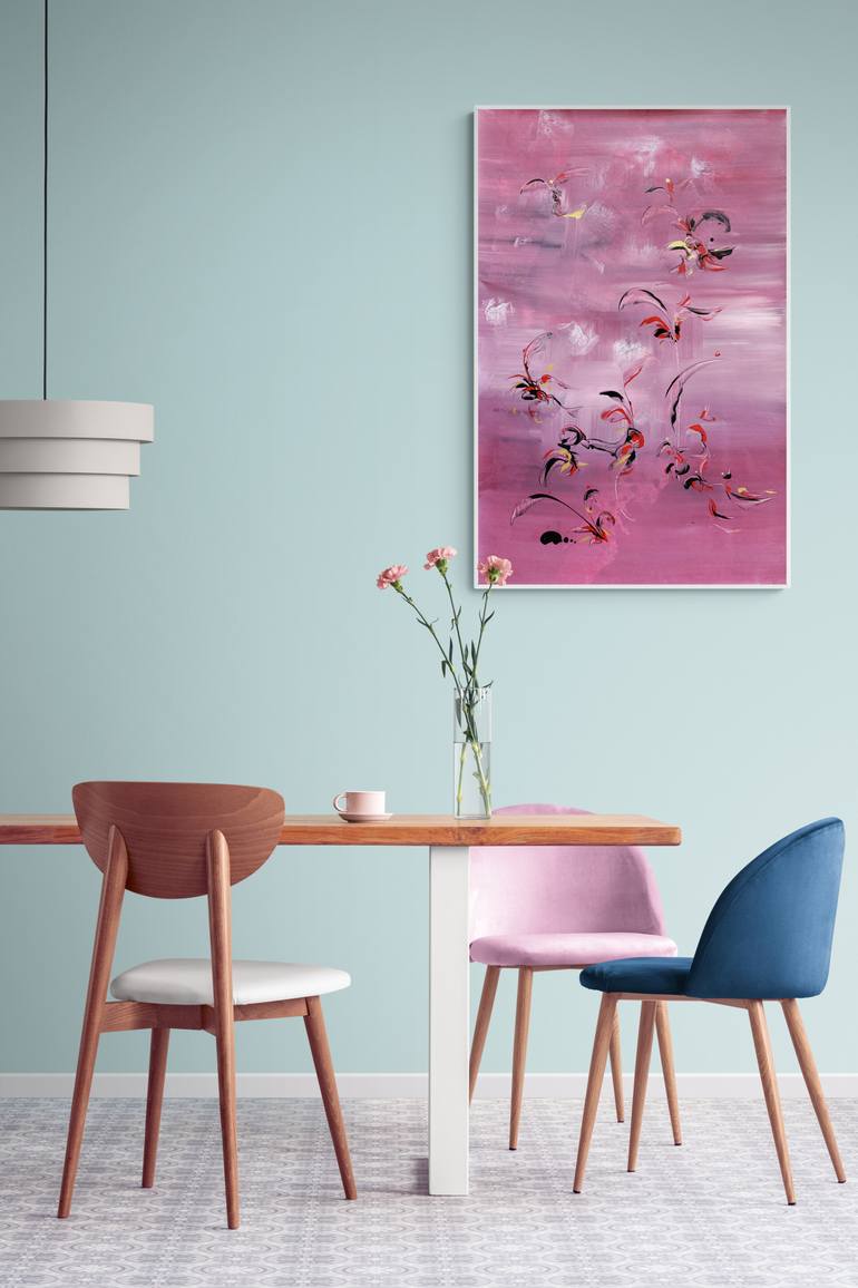 Original Abstract Expressionism Abstract Painting by Delphine Bernard