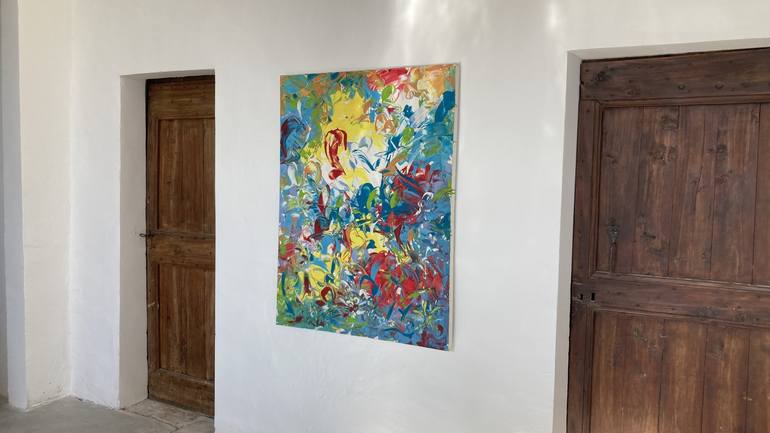 Original Abstract Expressionism Abstract Painting by Delphine Bernard