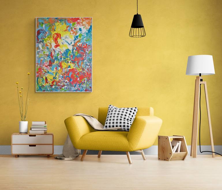 Original Abstract Painting by Delphine Bernard