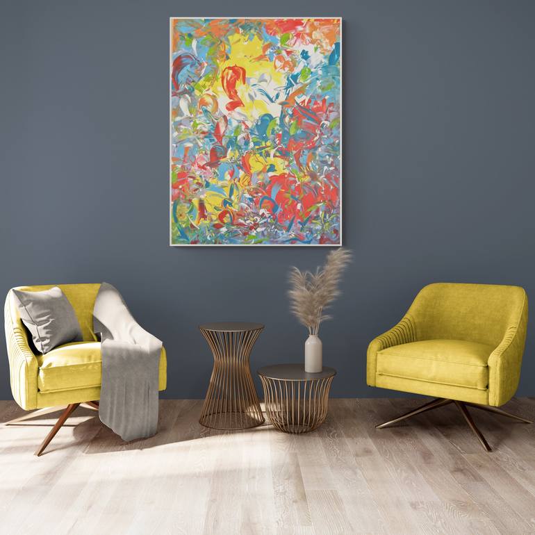 Original Abstract Painting by Delphine Bernard