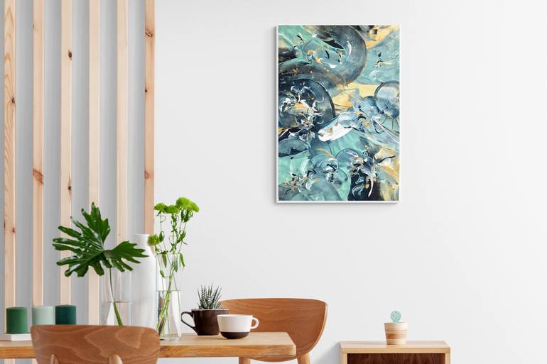 Original Abstract Painting by Delphine Bernard