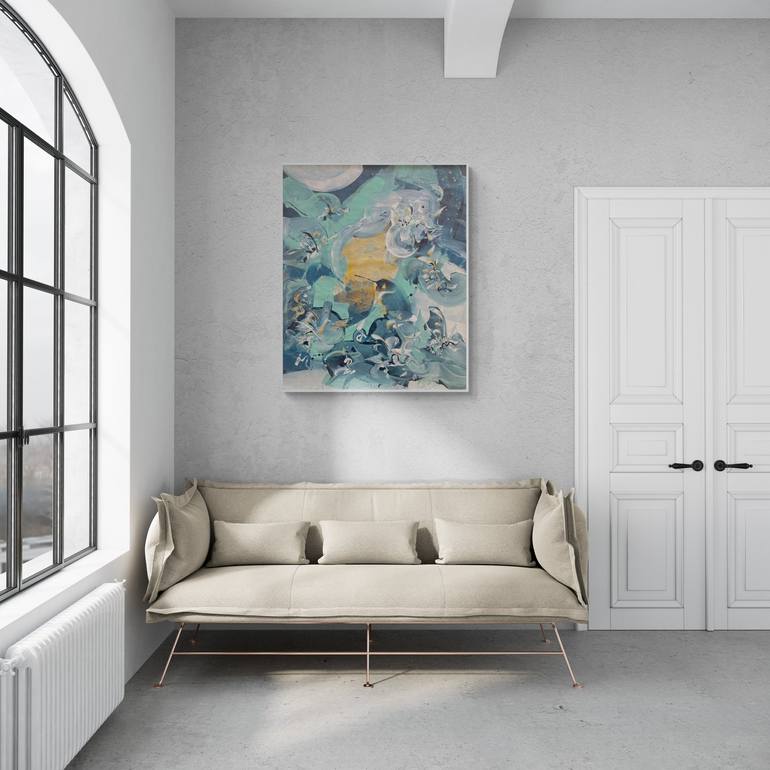 Original Abstract Painting by Delphine Bernard