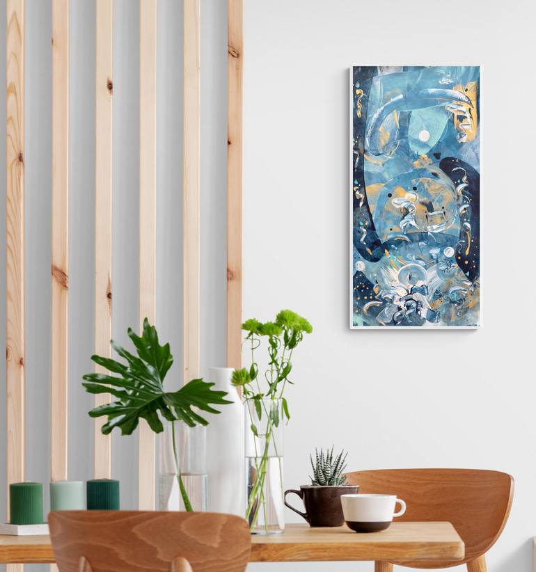 Original Abstract Expressionism Abstract Painting by Delphine Bernard