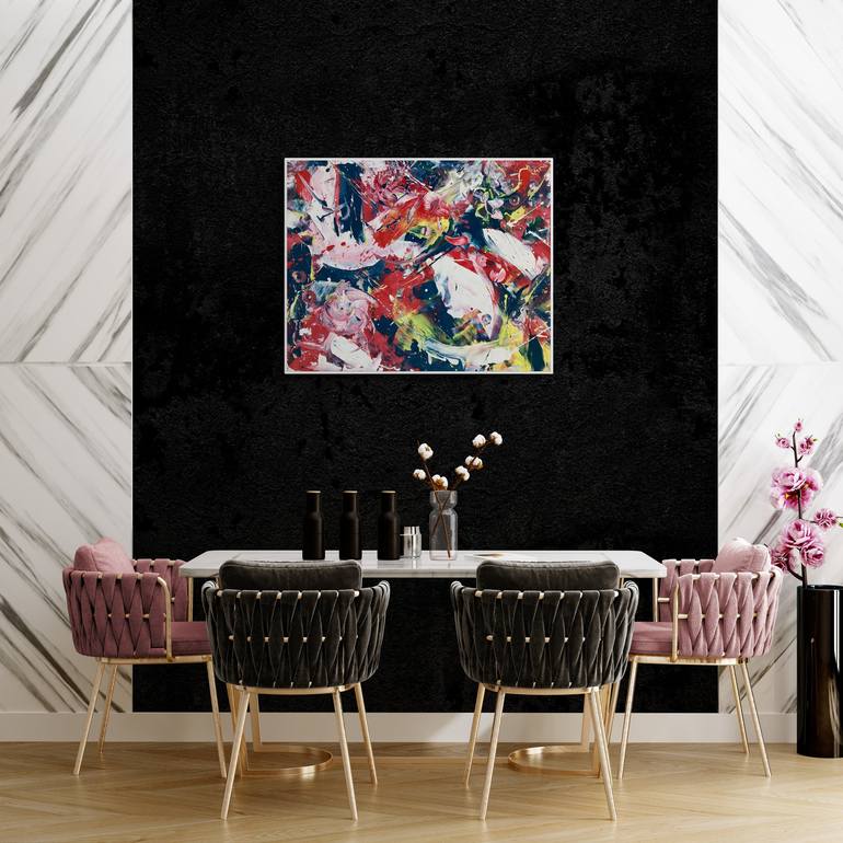 Original Illustration Abstract Painting by Delphine Bernard