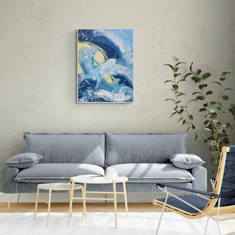 Original Abstract Painting by Delphine Bernard