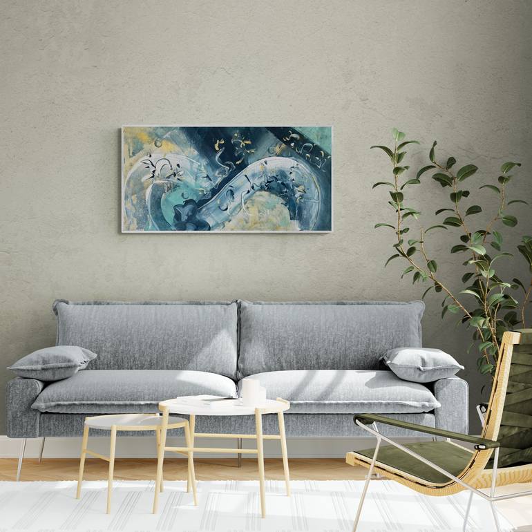 Original Abstract Painting by Delphine Bernard