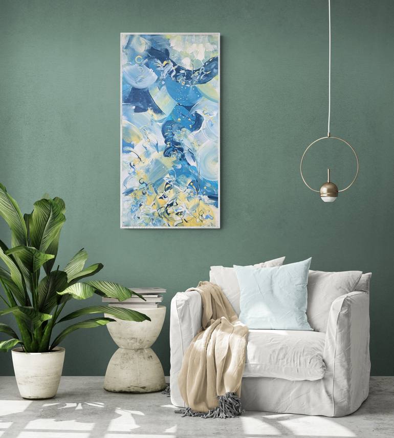 Original Abstract Painting by Delphine Bernard