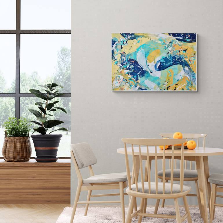 Original Abstract Painting by Delphine Bernard