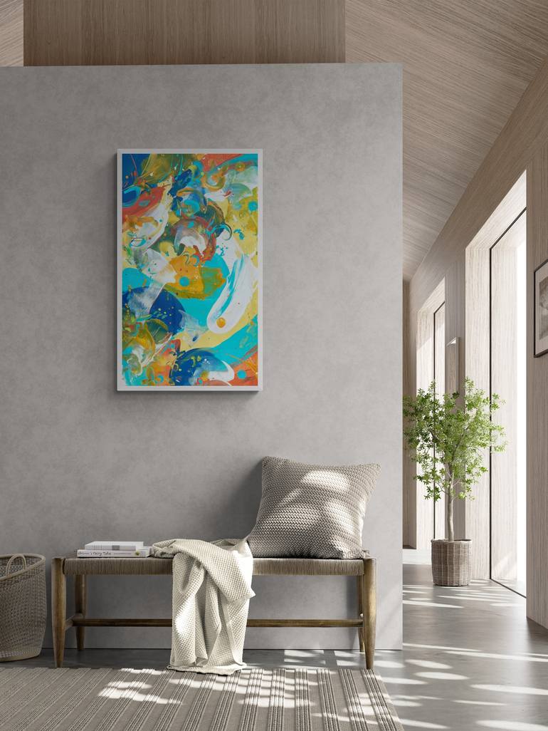 Original Abstract Painting by Delphine Bernard