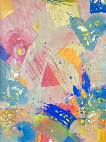 Original Abstract Paintings by Delphine Bernard