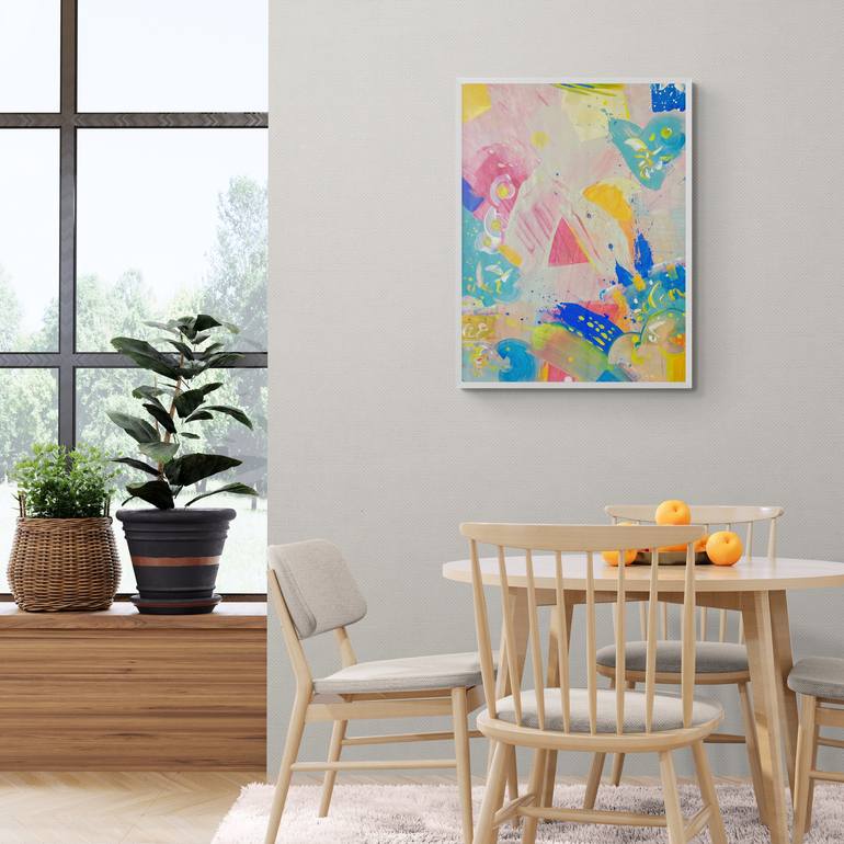 Original Abstract Painting by Delphine Bernard