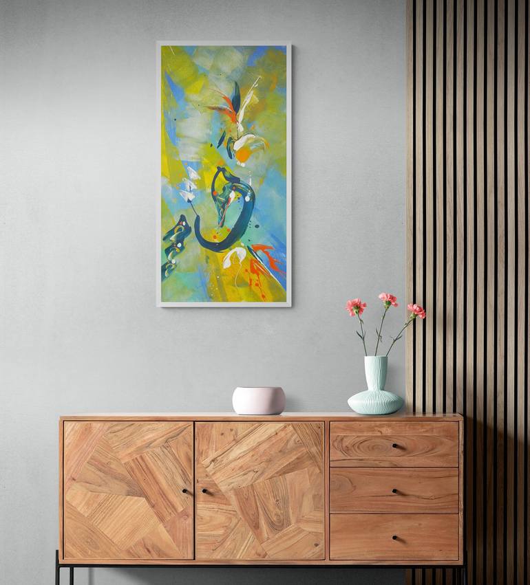 Original Abstract Painting by Delphine Bernard