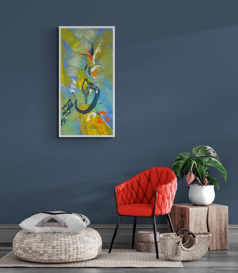 Original Abstract Painting by Delphine Bernard