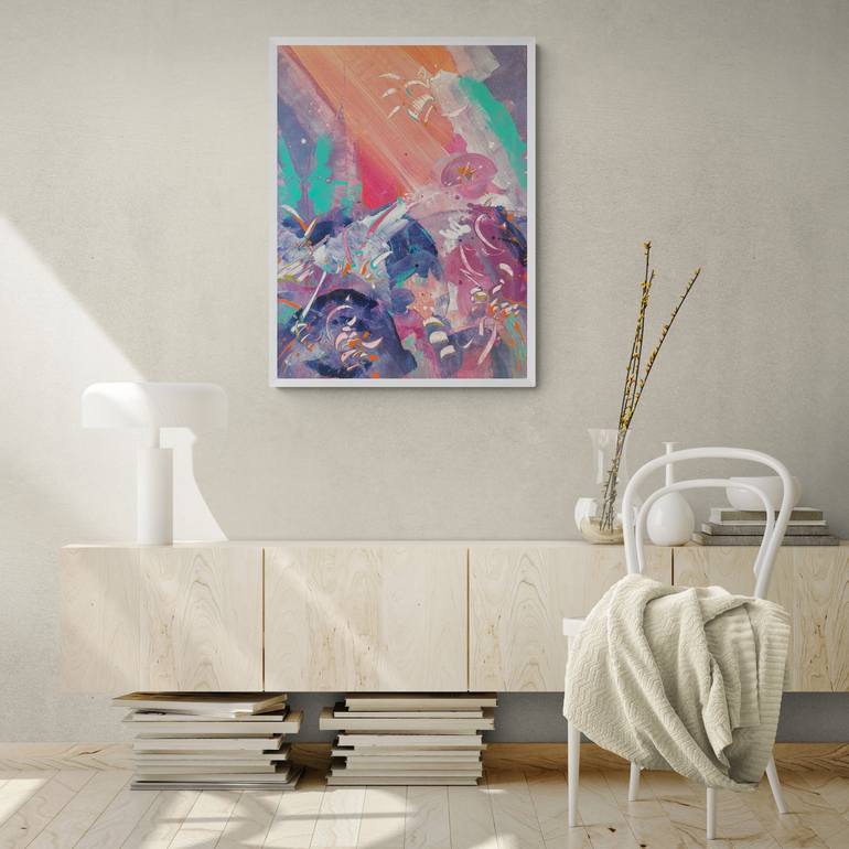 Original Abstract Painting by Delphine Bernard